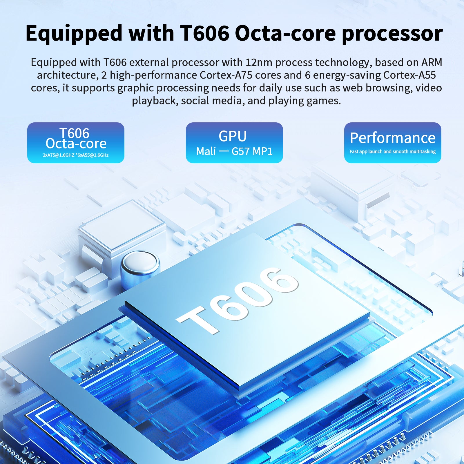 HiMex 11" Tablet -1920x1200 FHD Display, 6GB+128GB, Android 14 Work & Study