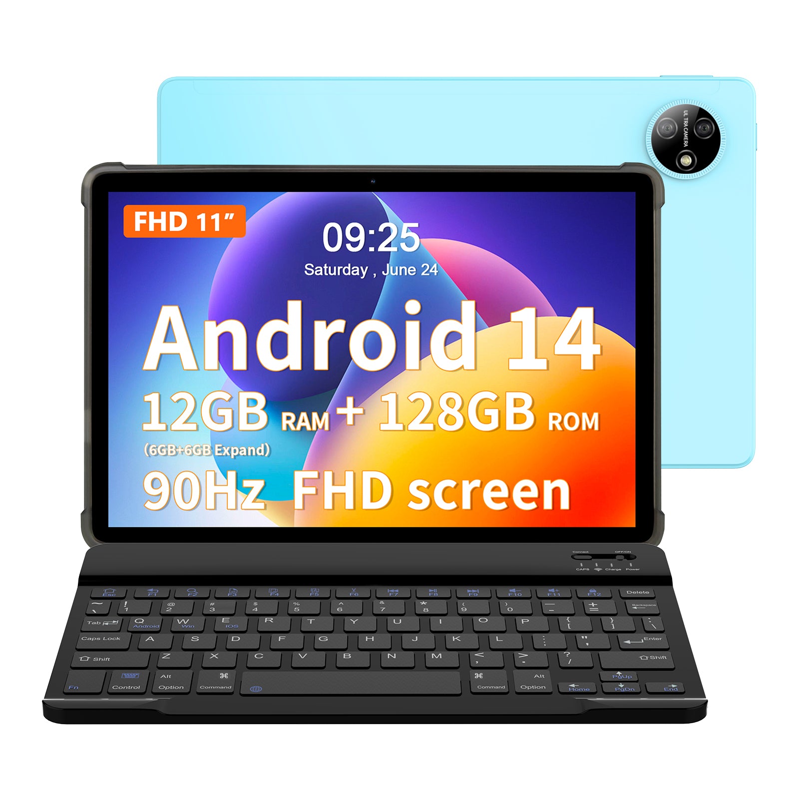 HiMex 11" Tablet -1920x1200 FHD Display, 6GB+128GB, Android 14 Work & Study