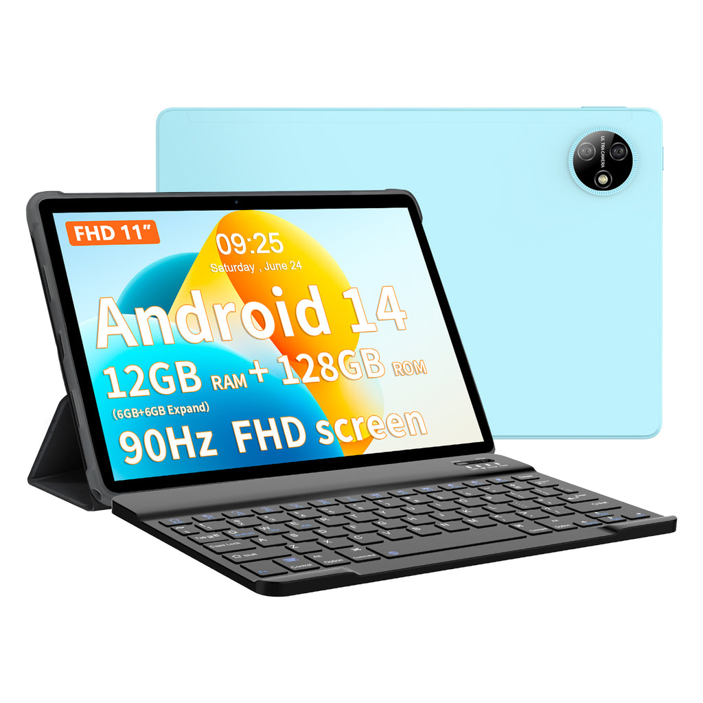 HiMex 11" Tablet -1920x1200 FHD Display, 6GB+128GB, Android 14 Work & Study