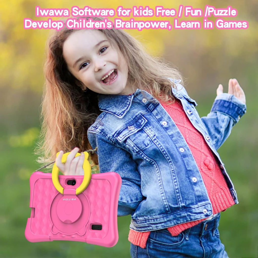 Pritom Smart Tablet for Kids 7" with WiFi 2GB RAM 32GB ROM Parental Control