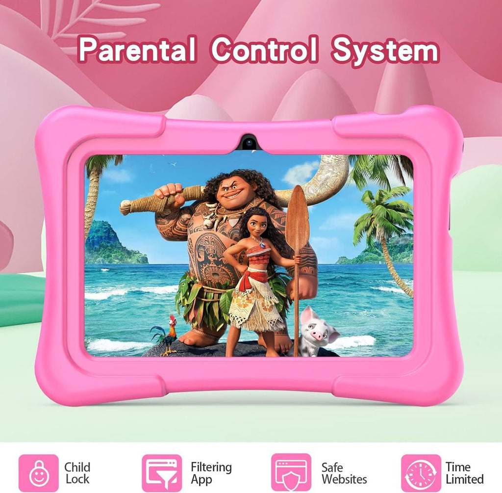 Pritom Smart Tablet for Kids 7" with WiFi 2GB RAM 32GB ROM Parental Control