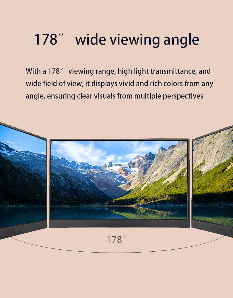 HiMex 15.6"Touchscreen Portable Monitor for Computer Laptop Phone 1920×1080