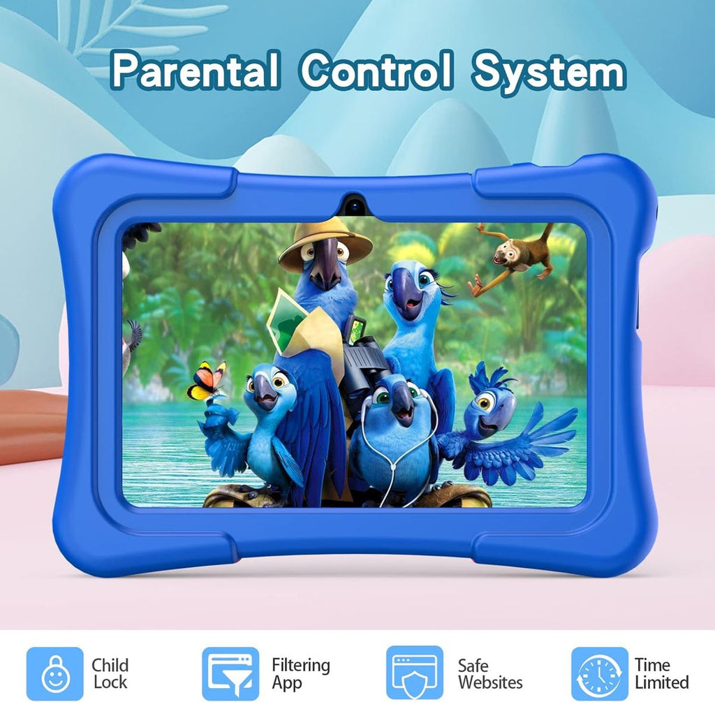 Pritom Smart Tablet for Kids 7" with WiFi 2GB RAM 32GB ROM Parental Control