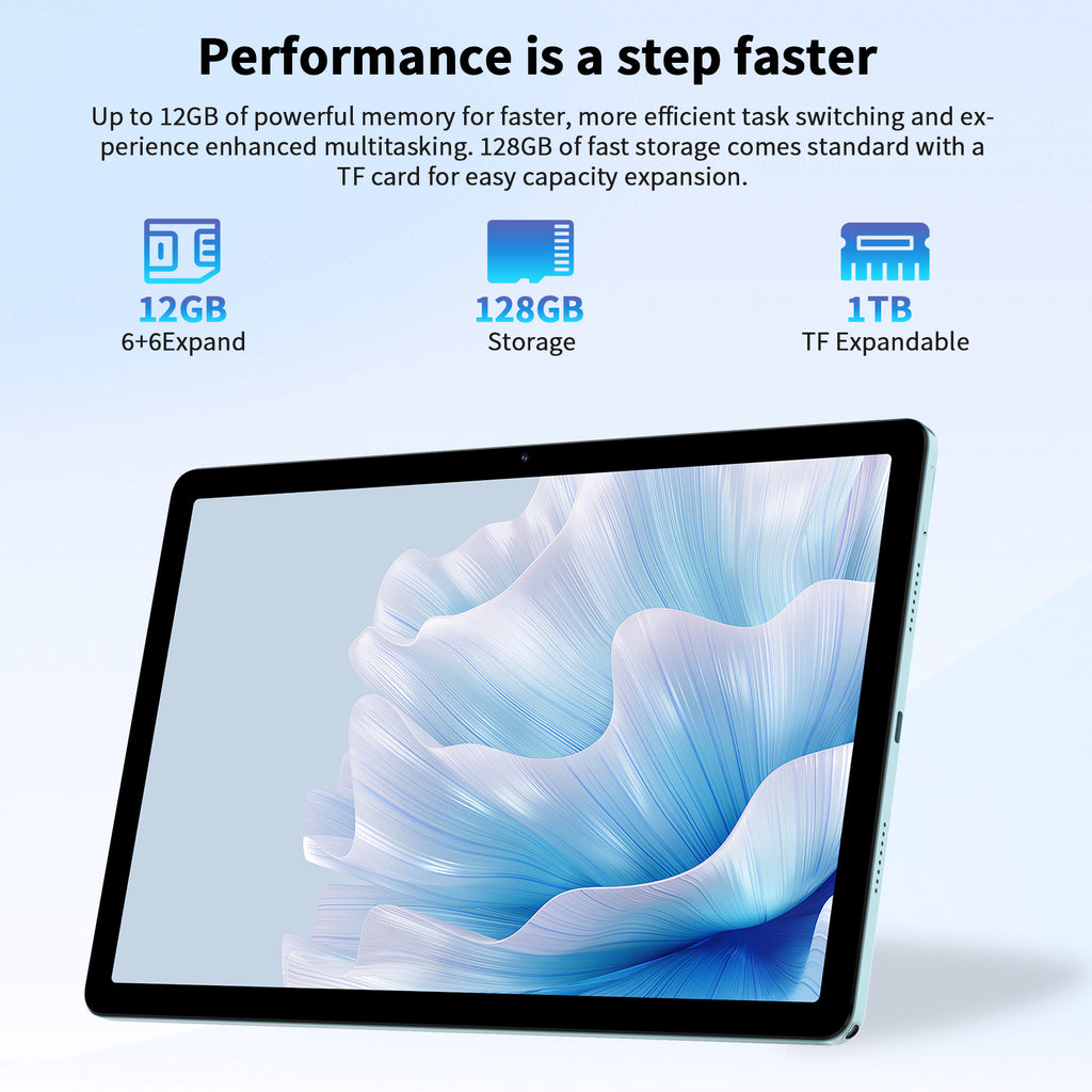 HiMex 11" Tablet -1920x1200 FHD Display, 6GB+128GB, Android 14 Work & Study