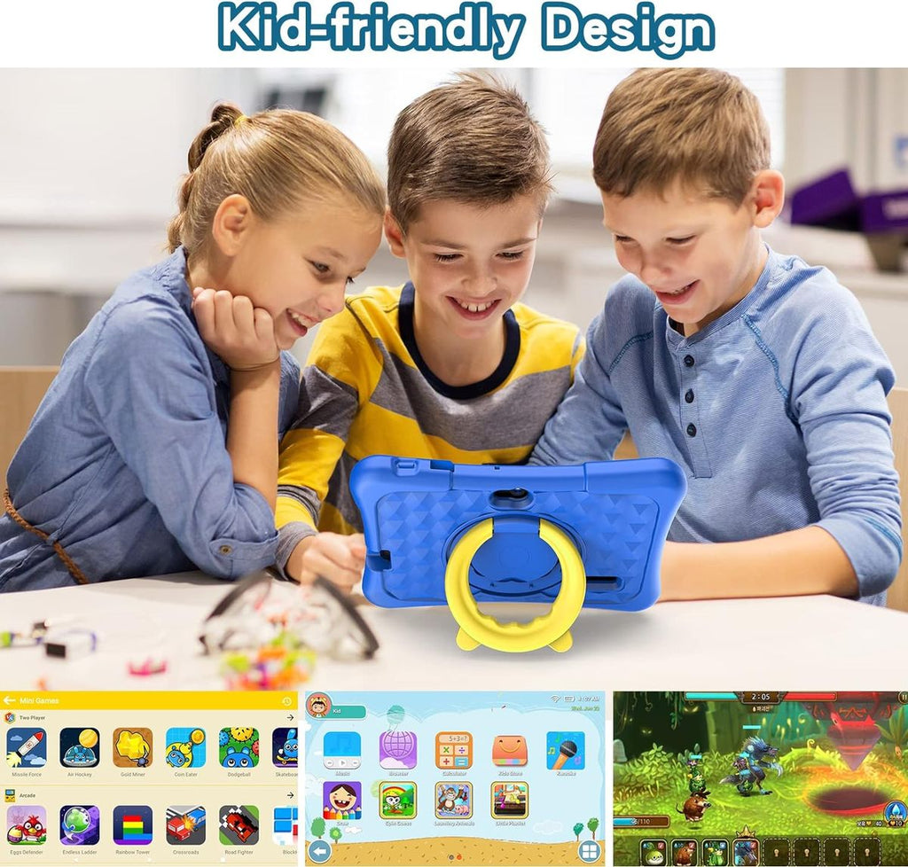 Pritom Smart Tablet for Kids 7" with WiFi 2GB RAM 32GB ROM Parental Control