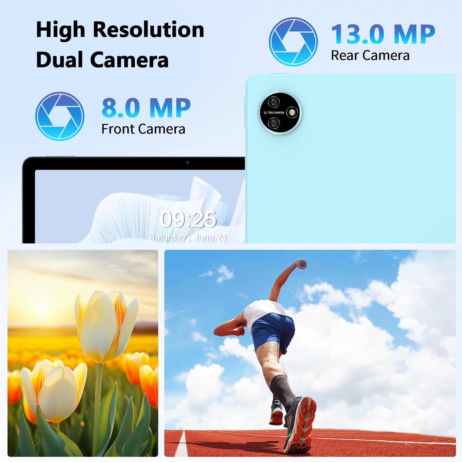 HiMex 11" Tablet -1920x1200 FHD Display, 6GB+128GB, Android 14 Work & Study