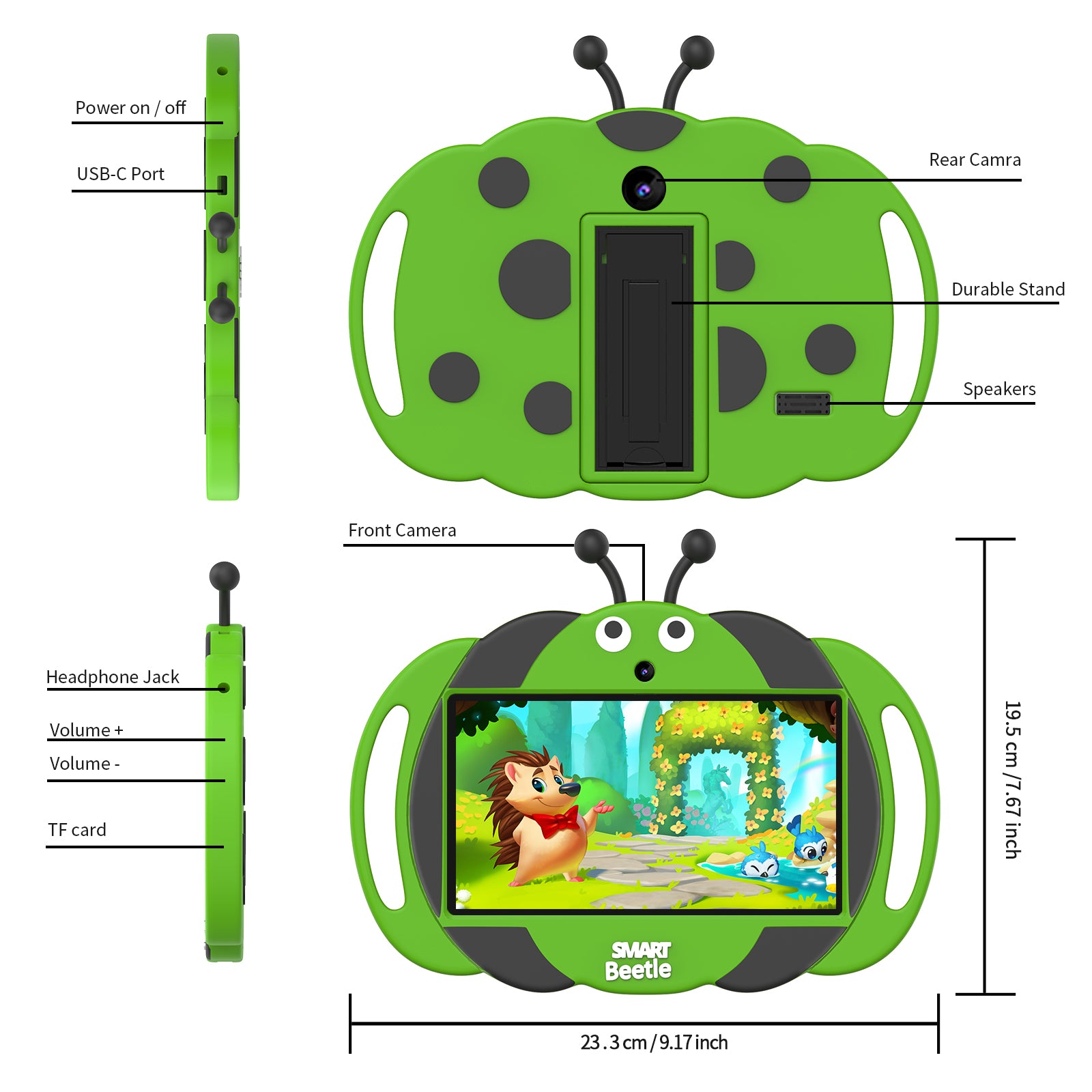 HiMex 7" Kids Tablet - Android 11, Parental Control, For Educational